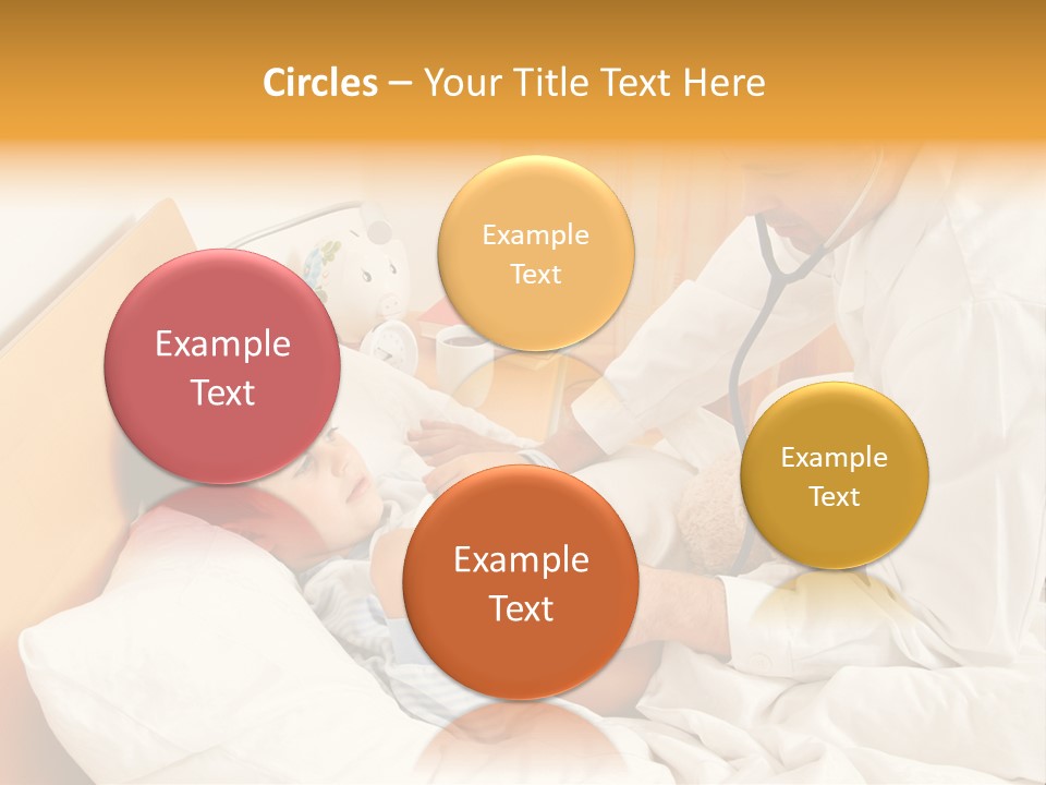 A Young Boy Laying In A Bed With A Doctor Next To Him PowerPoint Template