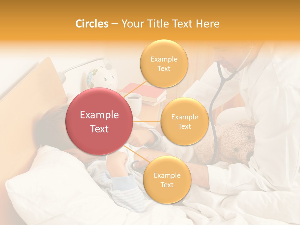 A Young Boy Laying In A Bed With A Doctor Next To Him PowerPoint Template