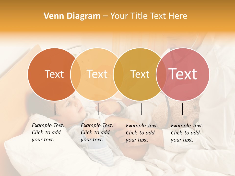 A Young Boy Laying In A Bed With A Doctor Next To Him PowerPoint Template