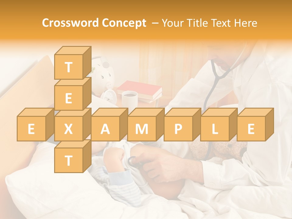 A Young Boy Laying In A Bed With A Doctor Next To Him PowerPoint Template