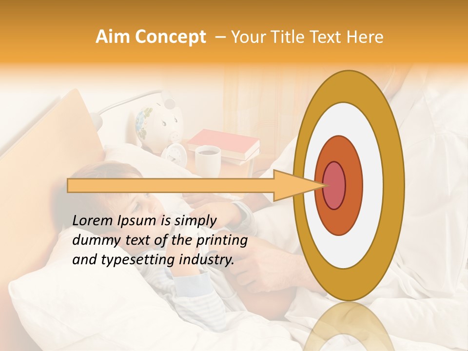 A Young Boy Laying In A Bed With A Doctor Next To Him PowerPoint Template