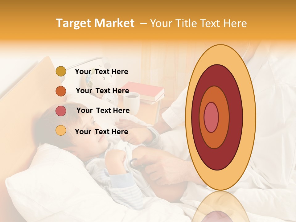 A Young Boy Laying In A Bed With A Doctor Next To Him PowerPoint Template