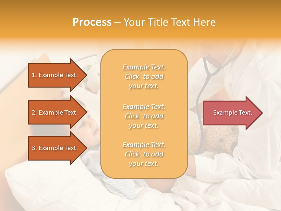 A Young Boy Laying In A Bed With A Doctor Next To Him PowerPoint Template