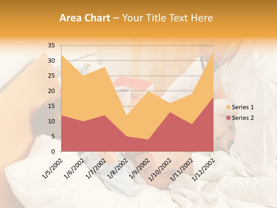 A Young Boy Laying In A Bed With A Doctor Next To Him PowerPoint Template