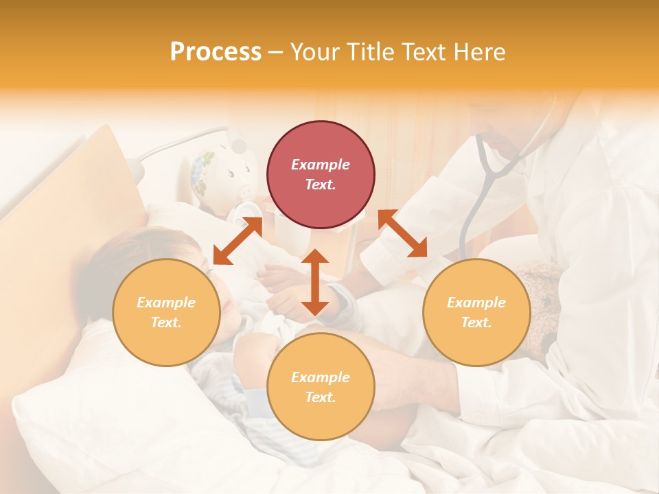 A Young Boy Laying In A Bed With A Doctor Next To Him PowerPoint Template