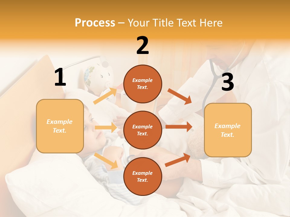 A Young Boy Laying In A Bed With A Doctor Next To Him PowerPoint Template