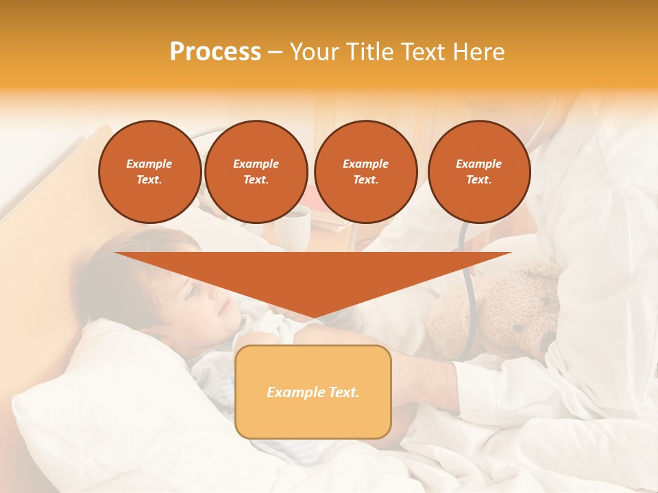 A Young Boy Laying In A Bed With A Doctor Next To Him PowerPoint Template