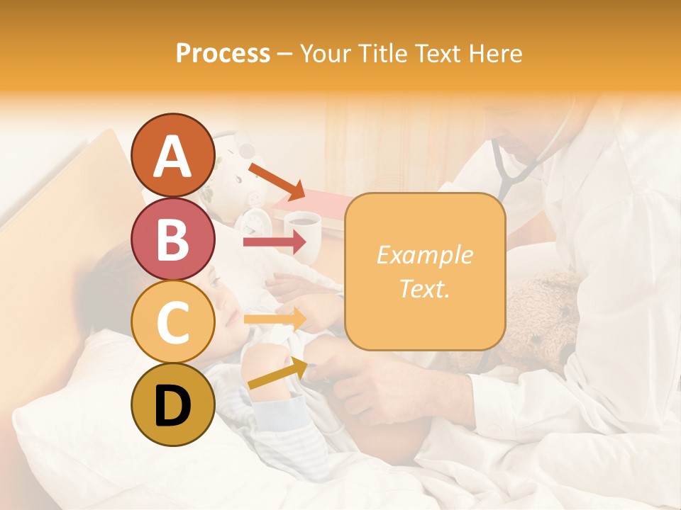 A Young Boy Laying In A Bed With A Doctor Next To Him PowerPoint Template