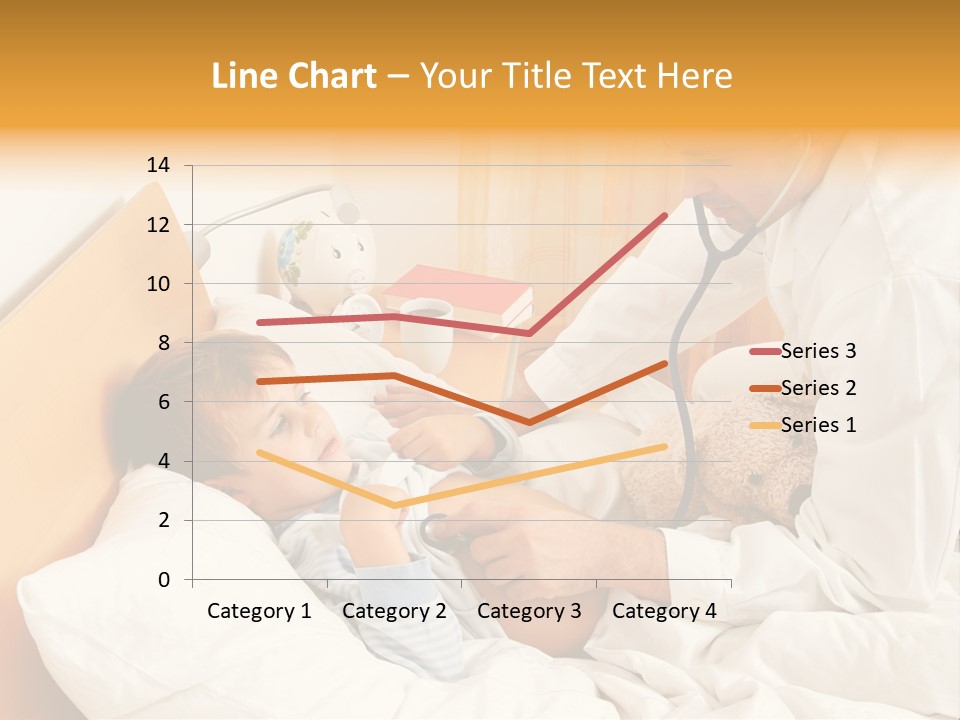 A Young Boy Laying In A Bed With A Doctor Next To Him PowerPoint Template