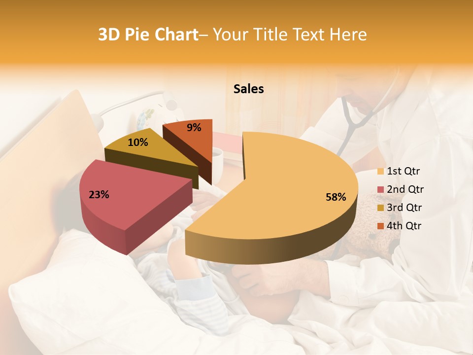 A Young Boy Laying In A Bed With A Doctor Next To Him PowerPoint Template