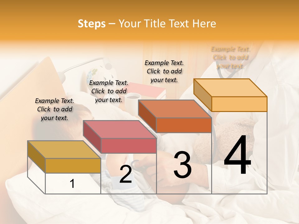 A Young Boy Laying In A Bed With A Doctor Next To Him PowerPoint Template