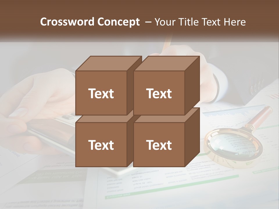 A Person Is Using A Calculator On A Desk PowerPoint Template