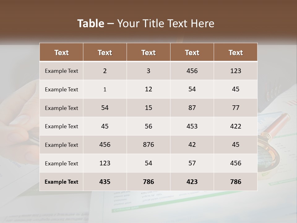 A Person Is Using A Calculator On A Desk PowerPoint Template