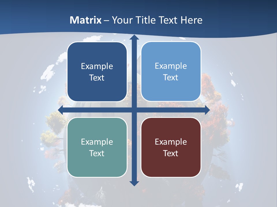 A Small Planet With Trees In The Middle Of It PowerPoint Template