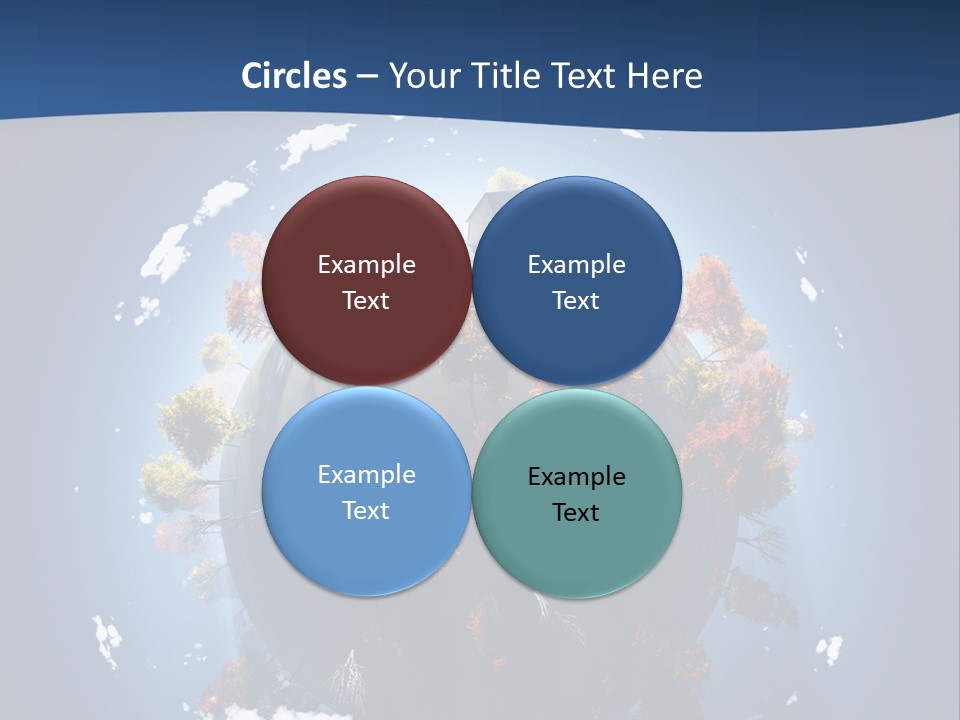 A Small Planet With Trees In The Middle Of It PowerPoint Template