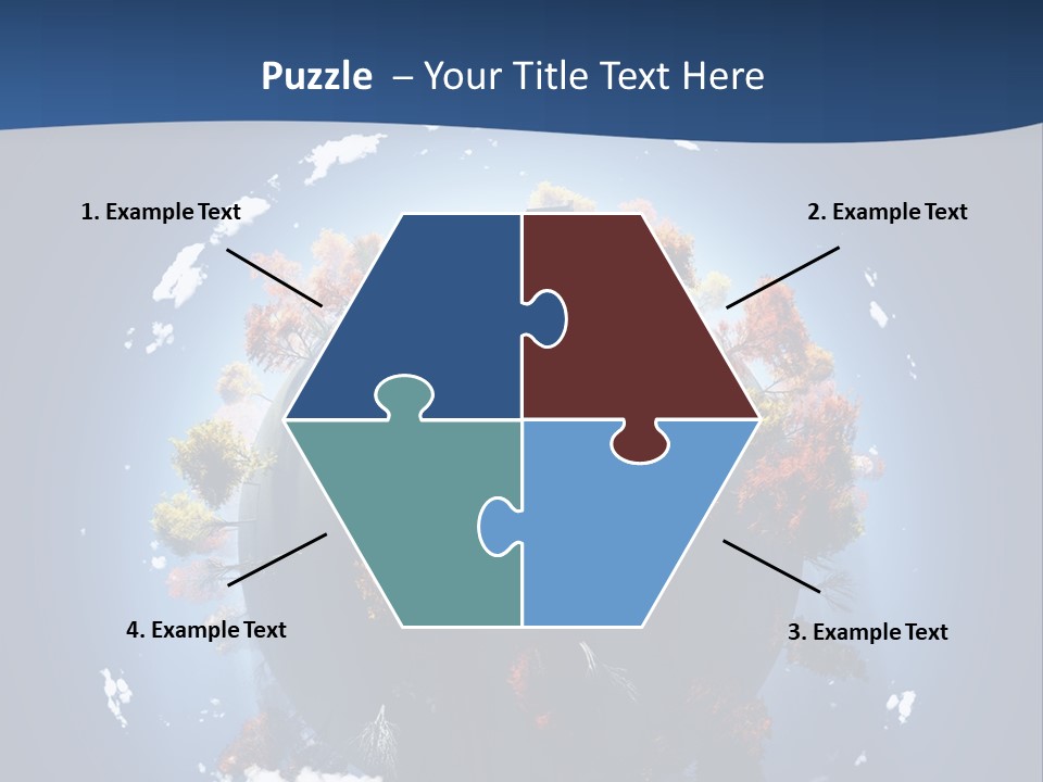 A Small Planet With Trees In The Middle Of It PowerPoint Template