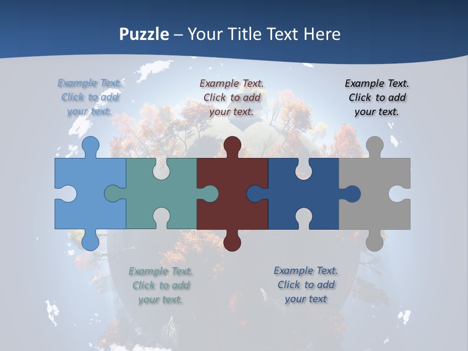 A Small Planet With Trees In The Middle Of It PowerPoint Template