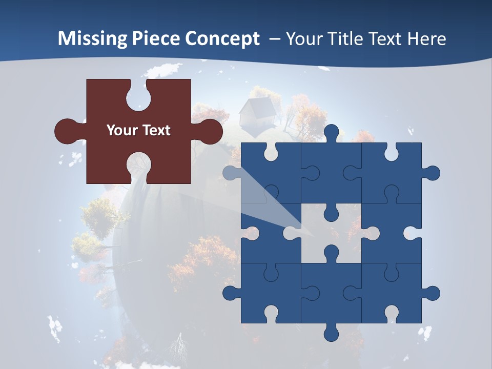 A Small Planet With Trees In The Middle Of It PowerPoint Template