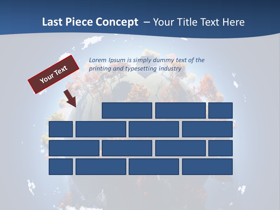 A Small Planet With Trees In The Middle Of It PowerPoint Template