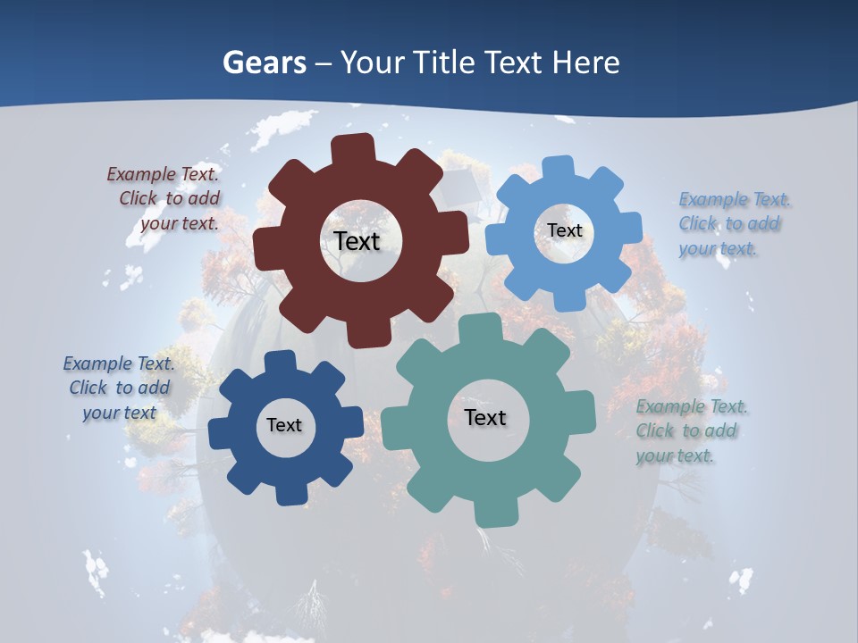 A Small Planet With Trees In The Middle Of It PowerPoint Template