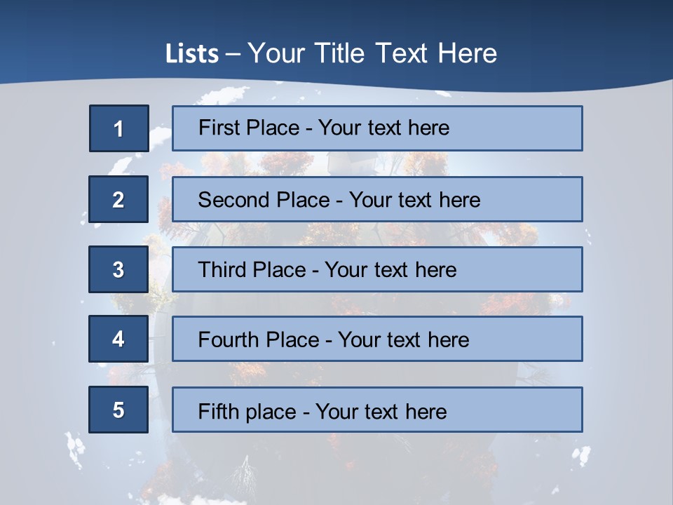 A Small Planet With Trees In The Middle Of It PowerPoint Template