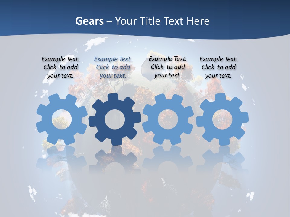 A Small Planet With Trees In The Middle Of It PowerPoint Template