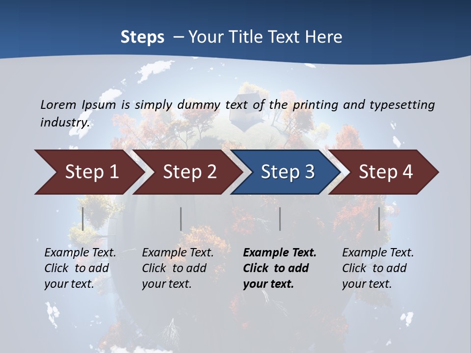 A Small Planet With Trees In The Middle Of It PowerPoint Template