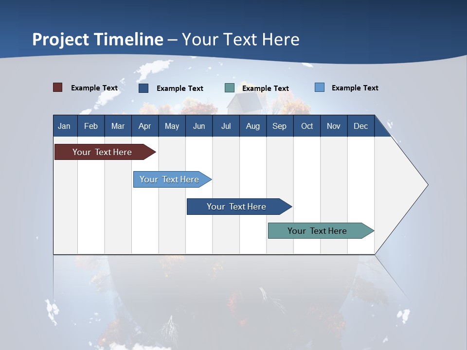 A Small Planet With Trees In The Middle Of It PowerPoint Template