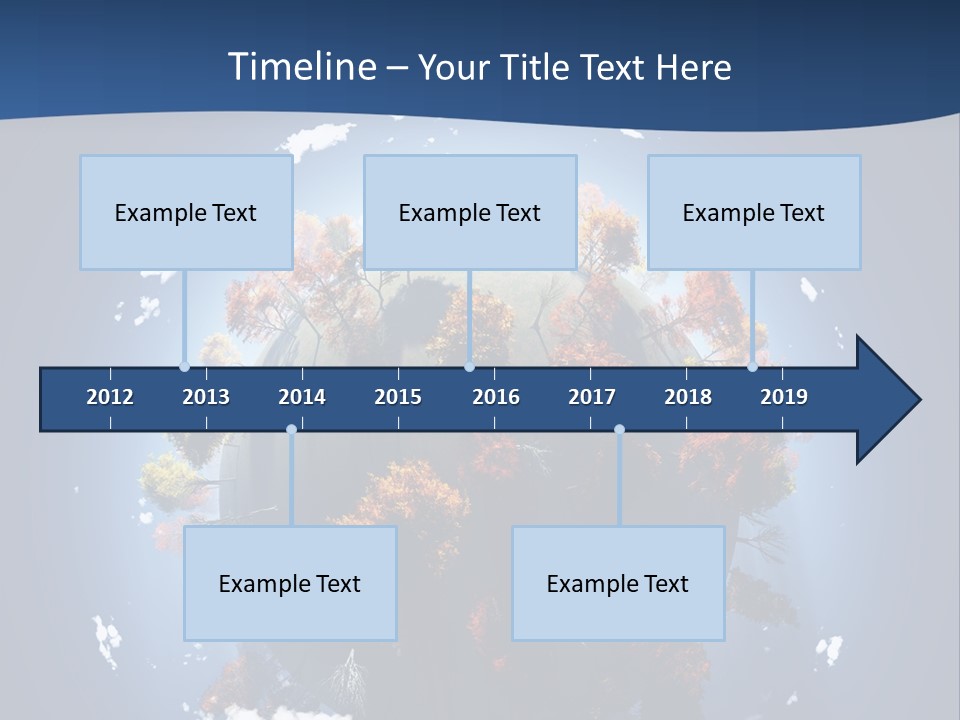 A Small Planet With Trees In The Middle Of It PowerPoint Template