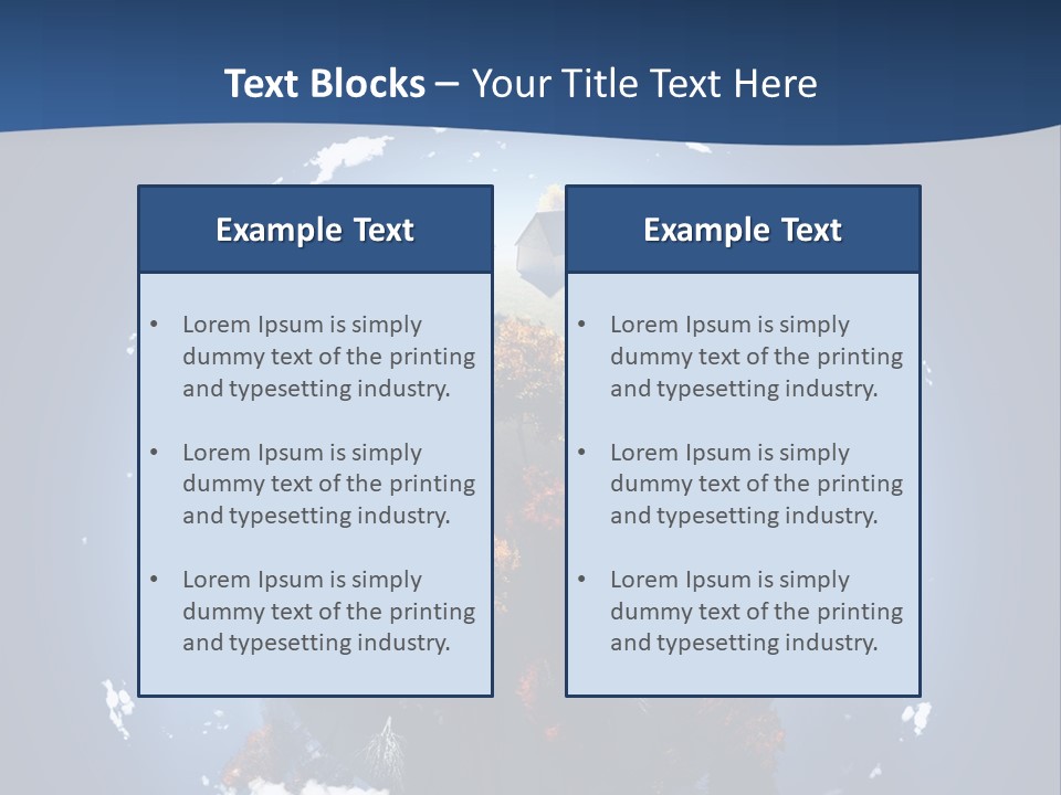 A Small Planet With Trees In The Middle Of It PowerPoint Template