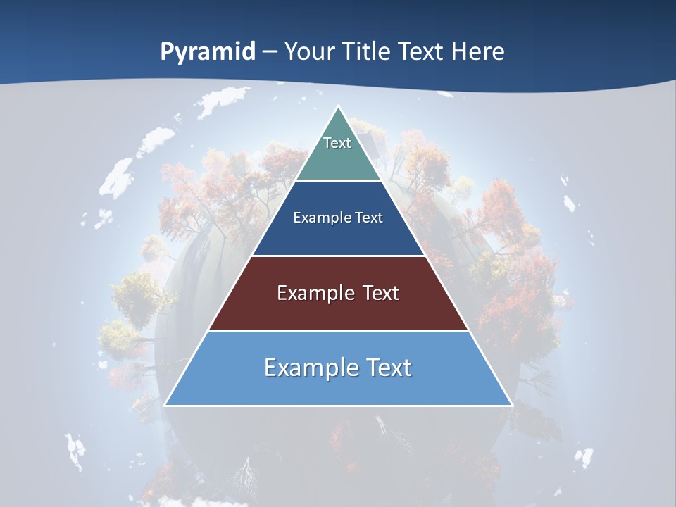 A Small Planet With Trees In The Middle Of It PowerPoint Template