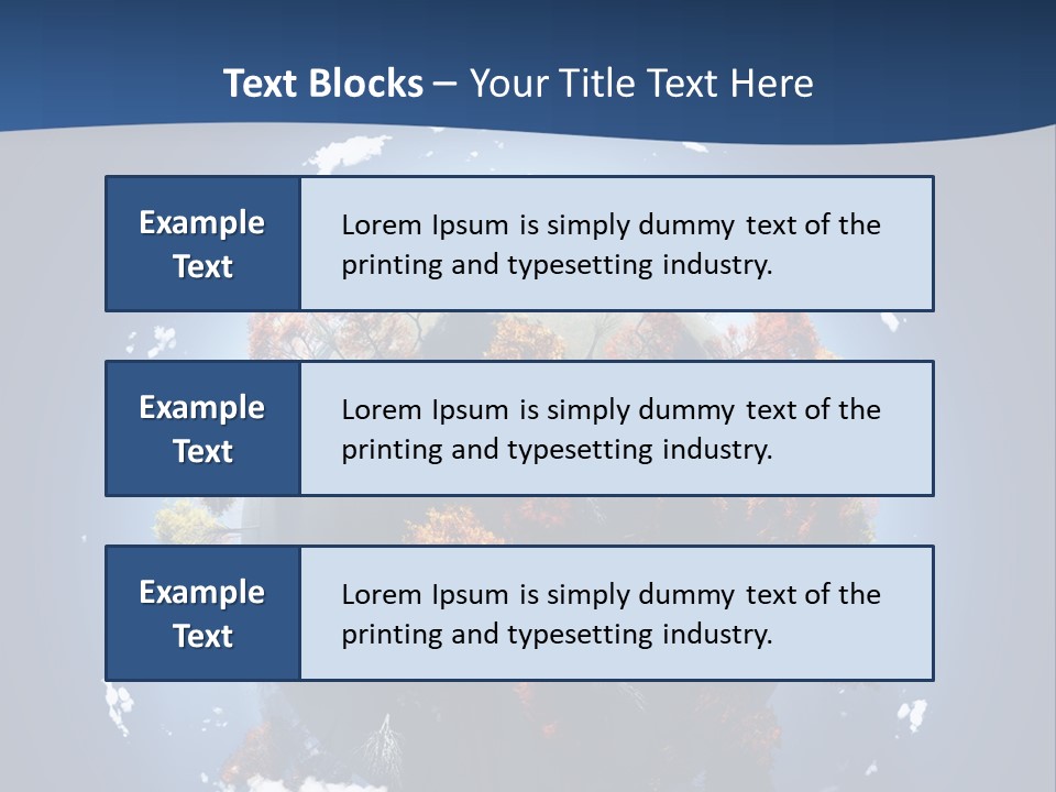 A Small Planet With Trees In The Middle Of It PowerPoint Template