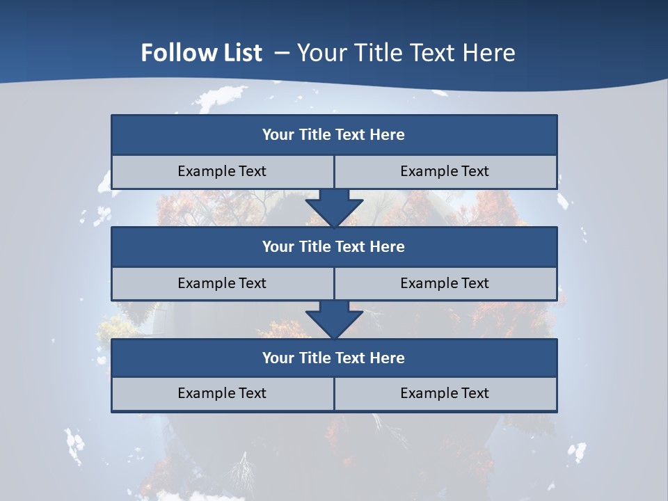 A Small Planet With Trees In The Middle Of It PowerPoint Template