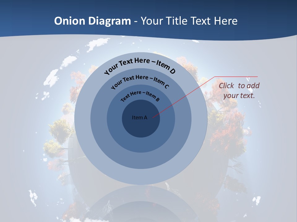 A Small Planet With Trees In The Middle Of It PowerPoint Template