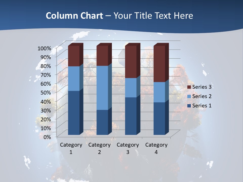 A Small Planet With Trees In The Middle Of It PowerPoint Template