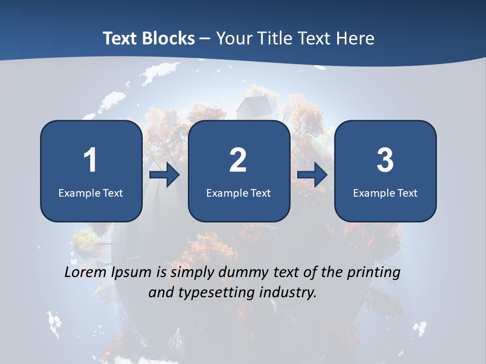 A Small Planet With Trees In The Middle Of It PowerPoint Template