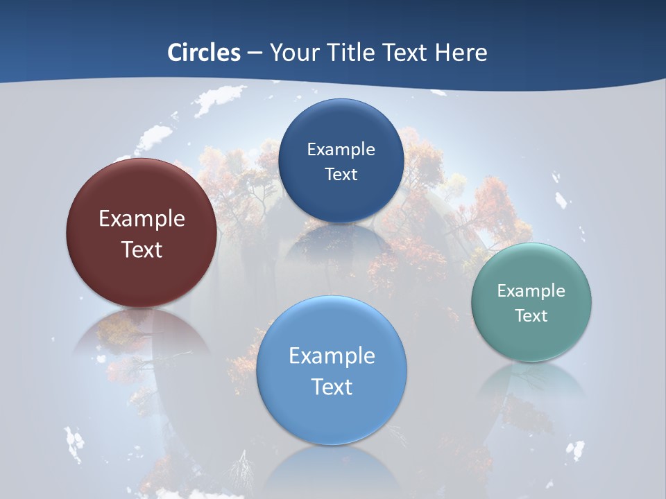 A Small Planet With Trees In The Middle Of It PowerPoint Template
