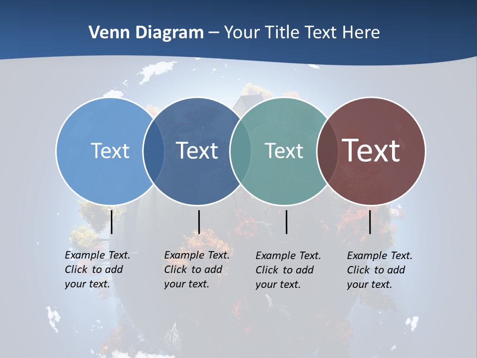 A Small Planet With Trees In The Middle Of It PowerPoint Template