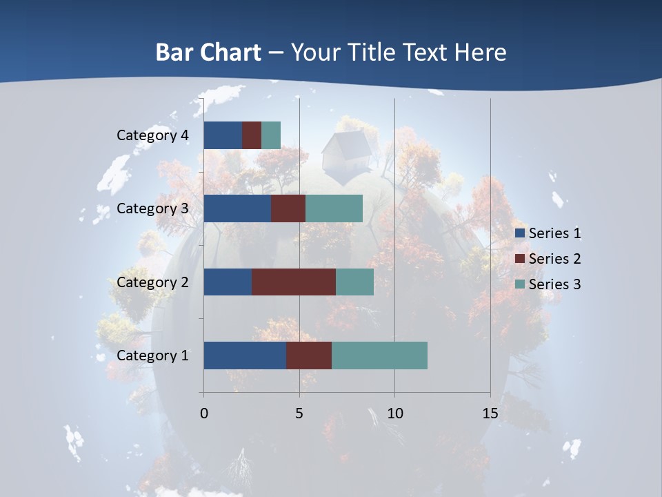 A Small Planet With Trees In The Middle Of It PowerPoint Template
