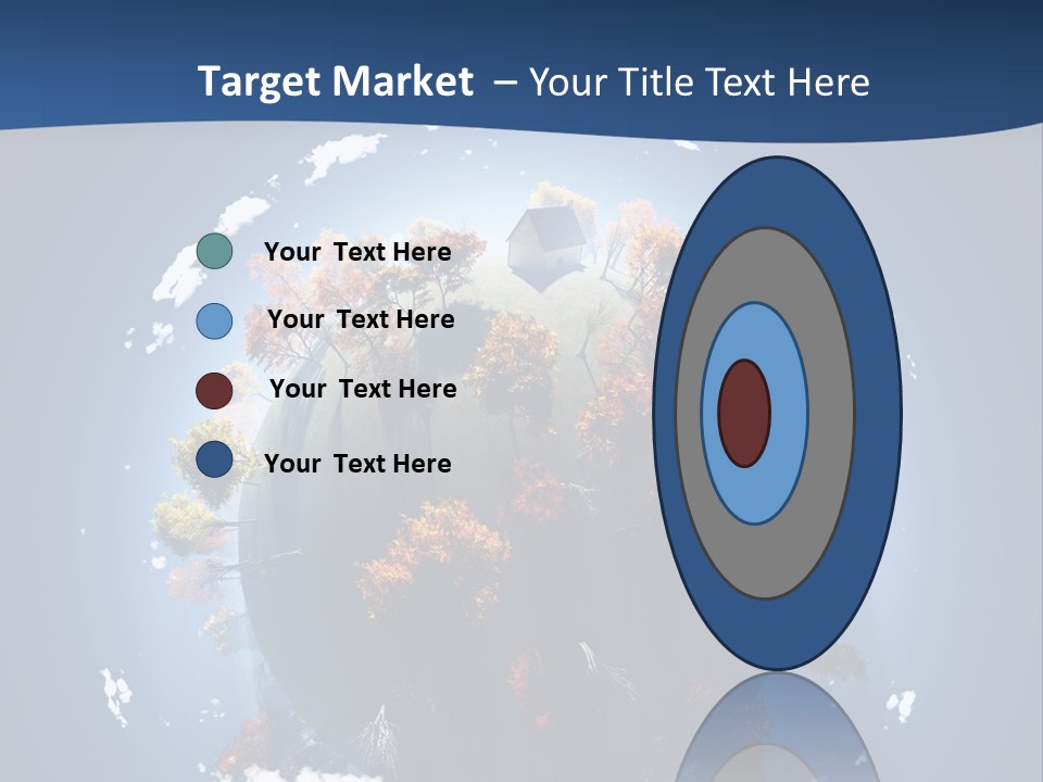 A Small Planet With Trees In The Middle Of It PowerPoint Template