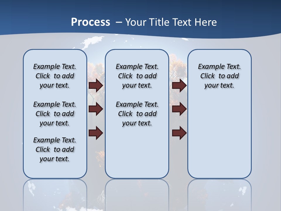 A Small Planet With Trees In The Middle Of It PowerPoint Template
