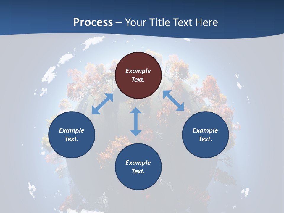 A Small Planet With Trees In The Middle Of It PowerPoint Template