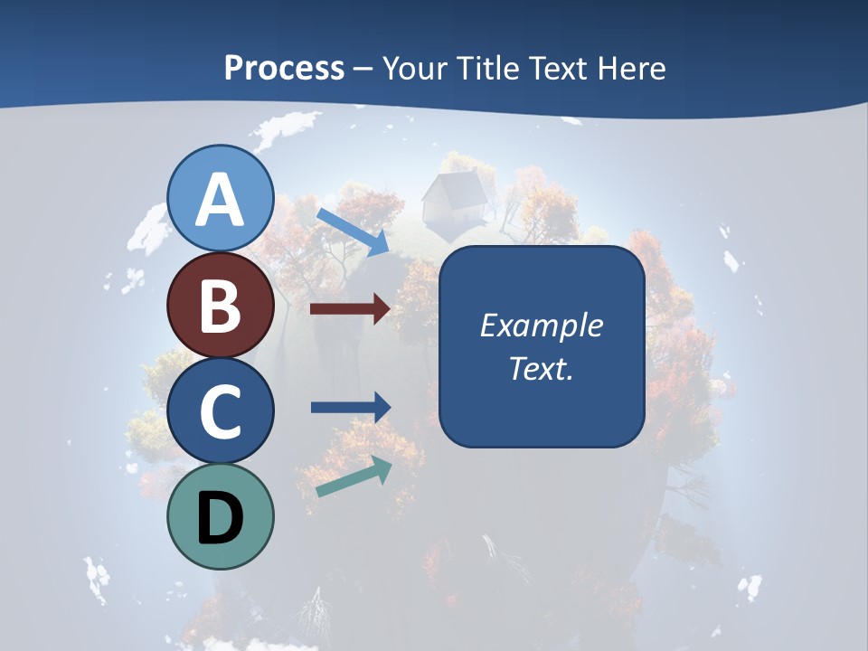 A Small Planet With Trees In The Middle Of It PowerPoint Template