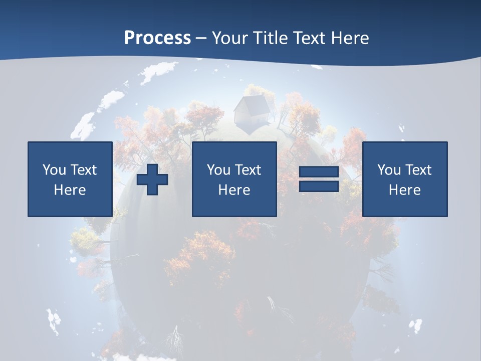 A Small Planet With Trees In The Middle Of It PowerPoint Template