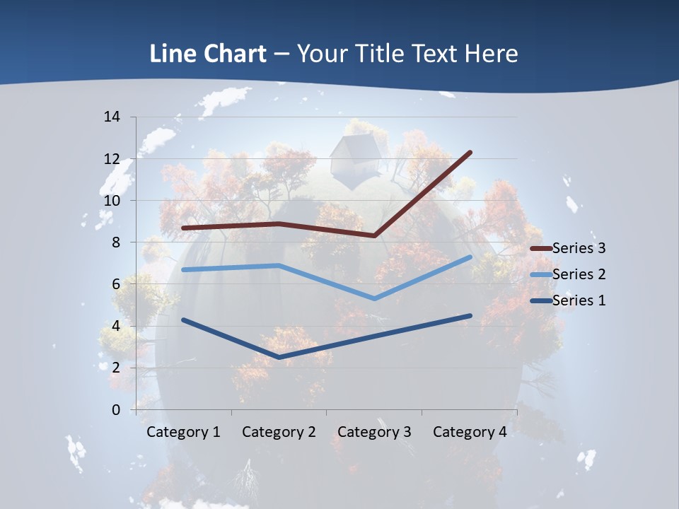 A Small Planet With Trees In The Middle Of It PowerPoint Template