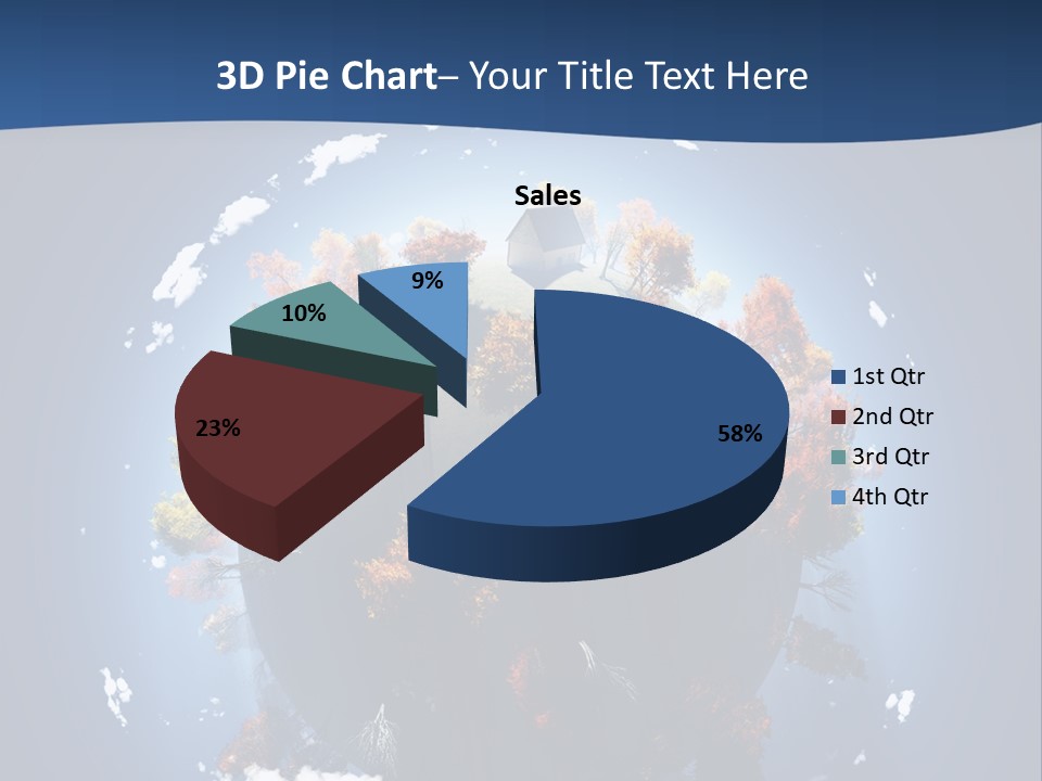 A Small Planet With Trees In The Middle Of It PowerPoint Template