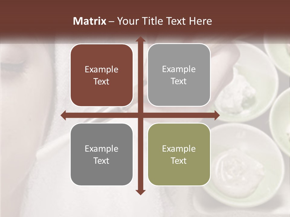 A Woman Getting A Facial Massage From A Spa Worker PowerPoint Template