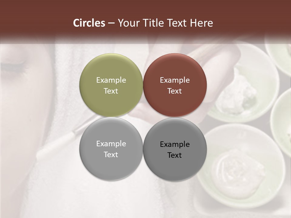 A Woman Getting A Facial Massage From A Spa Worker PowerPoint Template