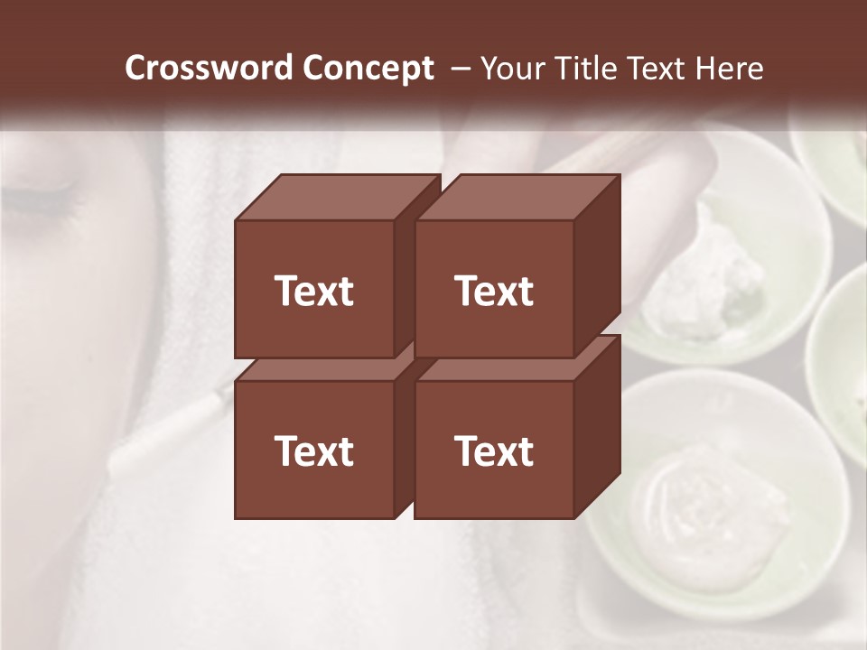 A Woman Getting A Facial Massage From A Spa Worker PowerPoint Template