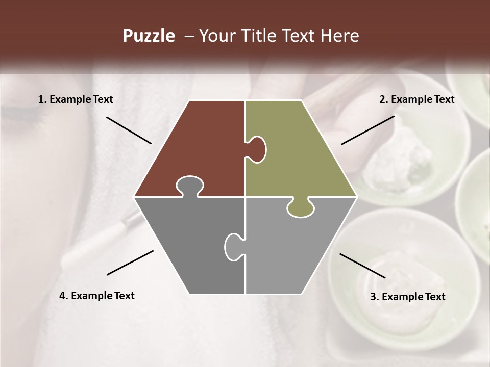 A Woman Getting A Facial Massage From A Spa Worker PowerPoint Template